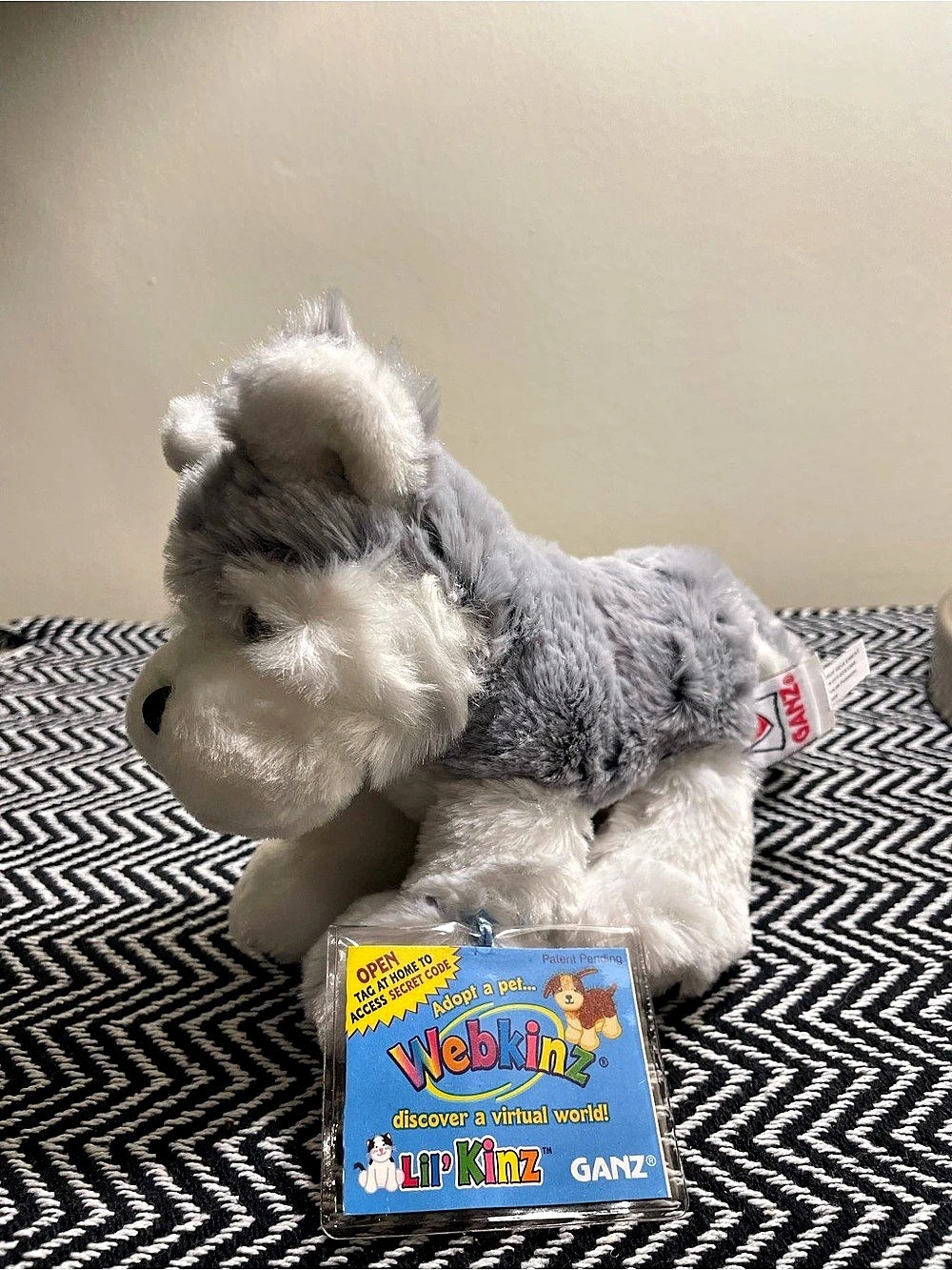 Webkinz Lil' Kinz Husky Plush Husky NWT Gray & White
